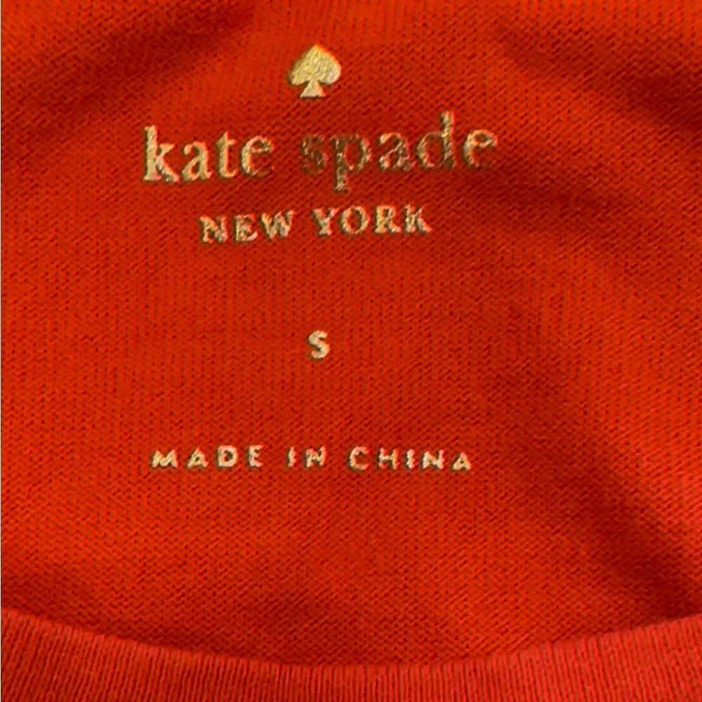 Kate Spade‎ Flutter Sleeve Broome Street Top Red Orange Cherry Pepper